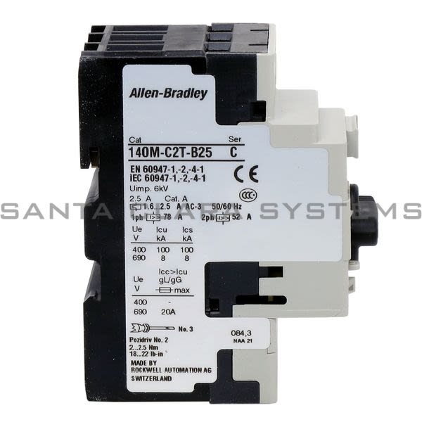 Allen Bradley 140M-C2T-B25 Motor Protection Circuit Breaker Product Image