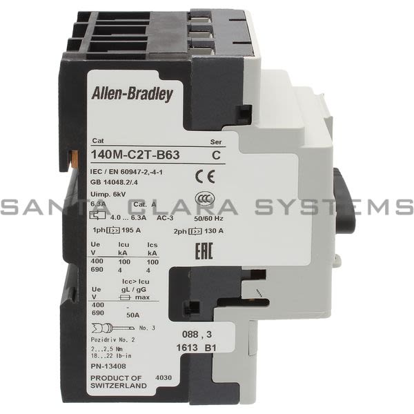 Allen Bradley 140M-C2T-B63 Motor Protection Circuit Breaker Product Image