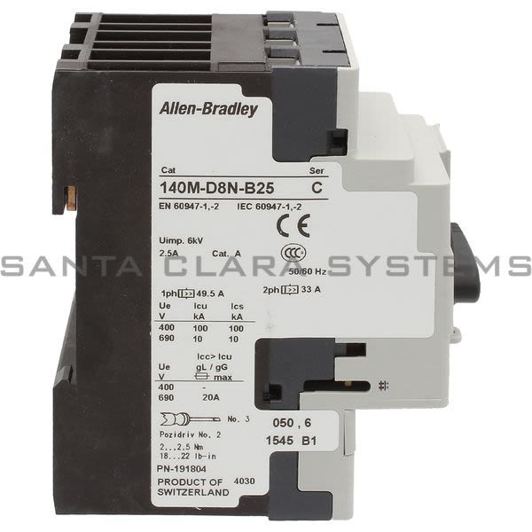 Allen Bradley 140M-D8N-B25 Circuit Breaker Product Image