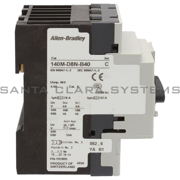 Allen Bradley 140M-D8N-B40 Circuit Breaker Product Image