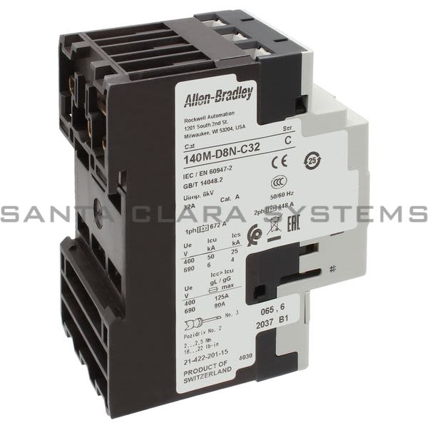 Allen Bradley 140M-D8N-C32 Motor Circuit Protector Circuit-Breaker Product Image
