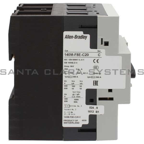 Allen Bradley 140M-F8E-C20 Motor Protection Circuit Breaker Product Image
