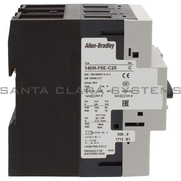 Allen Bradley 140M-F8E-C25  Motor Protection Circuit Breaker Product Image