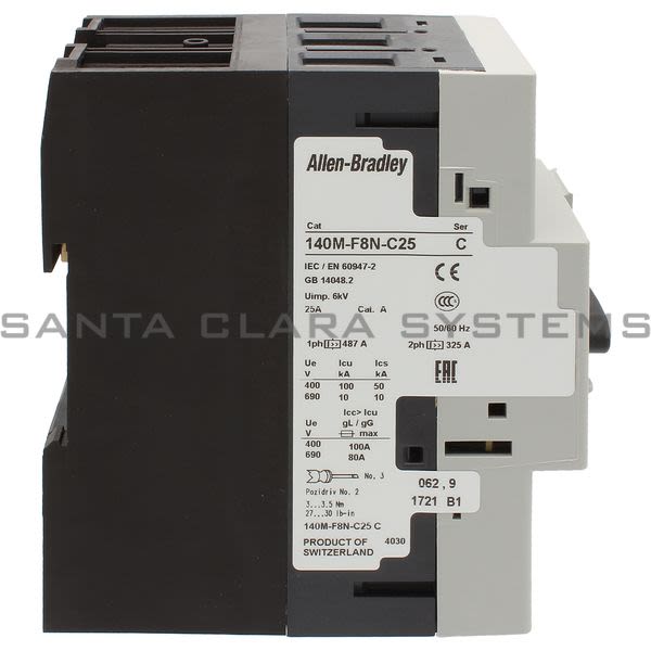 Allen Bradley 140M-F8N-C25 Motor Protection Circuit Breaker Product Image