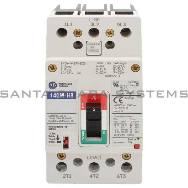 Allen Bradley 140M-H8P-B30 Circuit Breaker Product Image