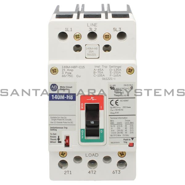 Allen Bradley 140M-H8P-C15 MCP Circuit Breaker Product Image