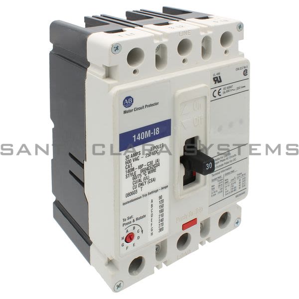 140MI8PC30 Allen Bradley Motor Protection Circuit Breaker Santa