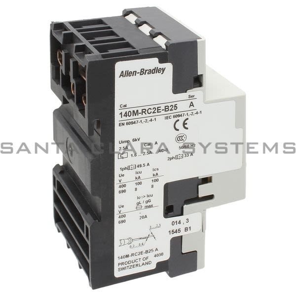 Allen Bradley 140M-RC2E-B25 Motor Protector Circuit Breaker Product Image