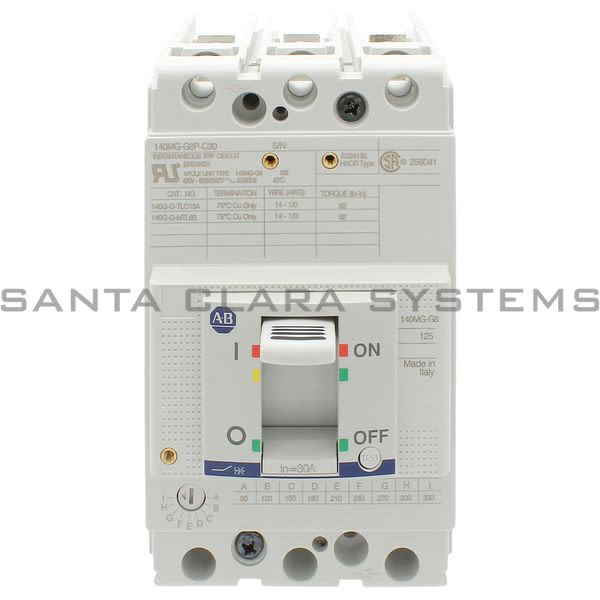 Allen Bradley 140MG-G8P-C30 Motor Circuit Protector Product Image