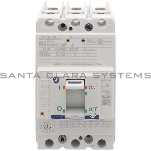 Allen Bradley 140MG-G8P-C80 Motor Circuit Protector Product Image
