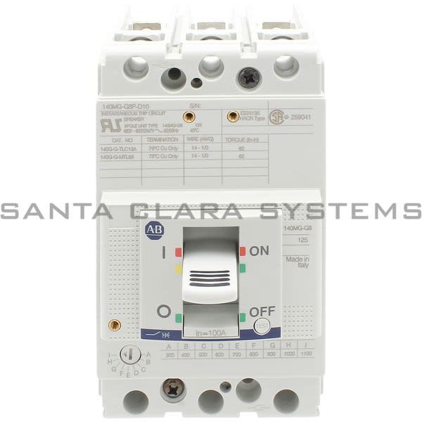 Allen Bradley 140MG-G8P-D10 Motor Circuit Protector Product Image