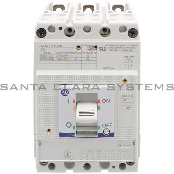 Allen Bradley 140MG-H8P-B70 Motor Circuit Protector Product Image