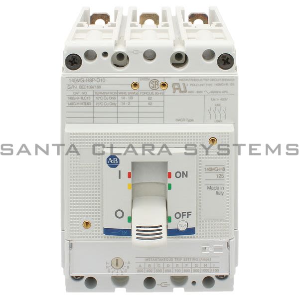 Allen Bradley 140MG-H8P-D10 Motor Circuit Protector Product Image