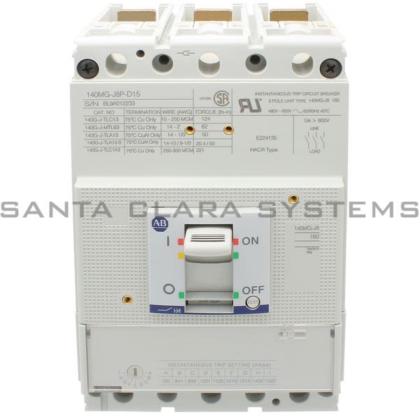 Allen Bradley 140MG-J8P-D15 Motor Circuit Protector Product Image