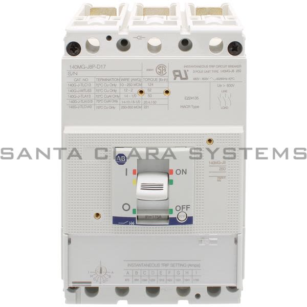 Allen Bradley 140MG-J8P-D17 Motor Circuit Protector Product Image