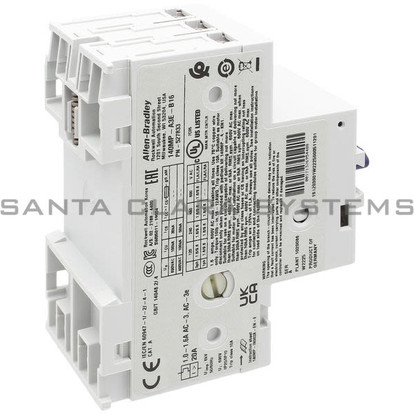 Allen Bradley 140MP-A3E-B16 Motor Protection Circuit Breaker Product Image