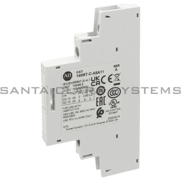 Allen Bradley 140MT-C-ASA11 Side Mounted Auxiliary Contact Product Image