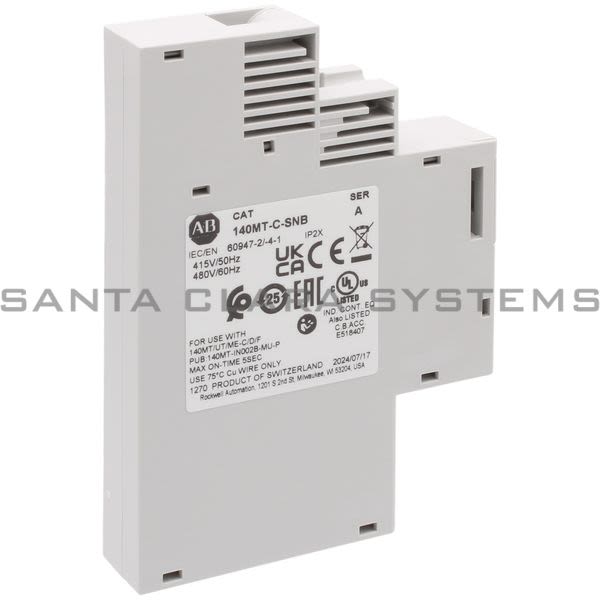 Allen Bradley 140MT-C-SNB Shunt Trip Unit Product Image