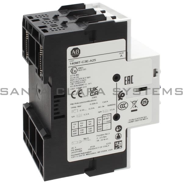 Allen Bradley 140MT-C3E-A25 Motor Protection Circuit Breaker Product Image