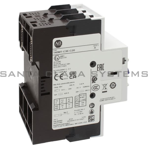 Allen Bradley 140MT-C3E-C20 Motor Protector Circuit Breaker Product Image