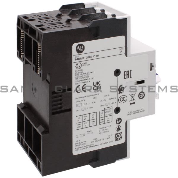 Allen Bradley 140MT-D9E-C10 Motor Protection Circuit Breaker Product Image