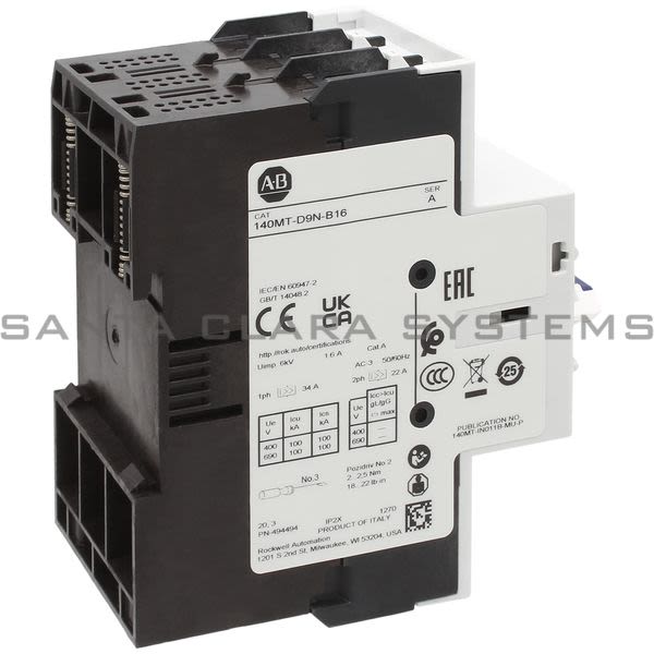 Allen Bradley 140MT-D9N-B16 Motor Protection Circuit Breaker Product Image