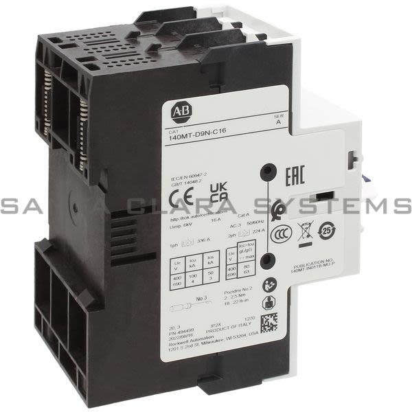 Allen Bradley 140MT-D9N-C16 Motor Protection Circuit Breaker Product Image