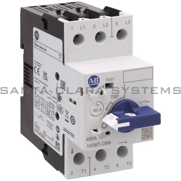 Allen Bradley 140MT-D9N-C40 Motor Protection Circuit Breaker Product Image