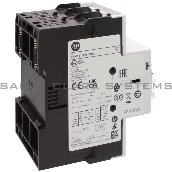 Allen Bradley 140MT-D9T-C20 Motor Protection Circuit Breaker Product Image