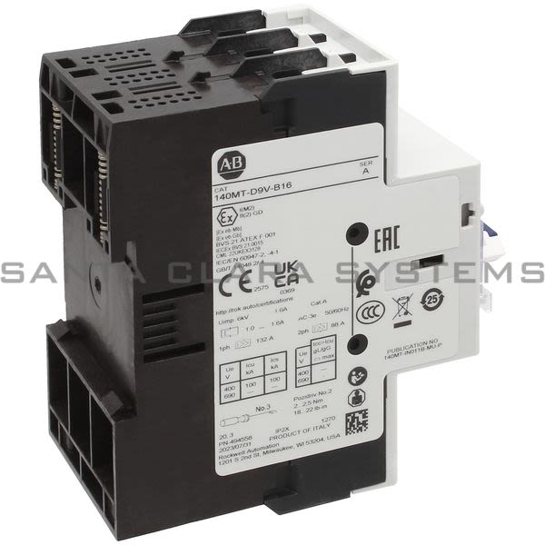 Allen Bradley 140MT-D9V-B16 Motor Protection Circuit Breaker Product Image