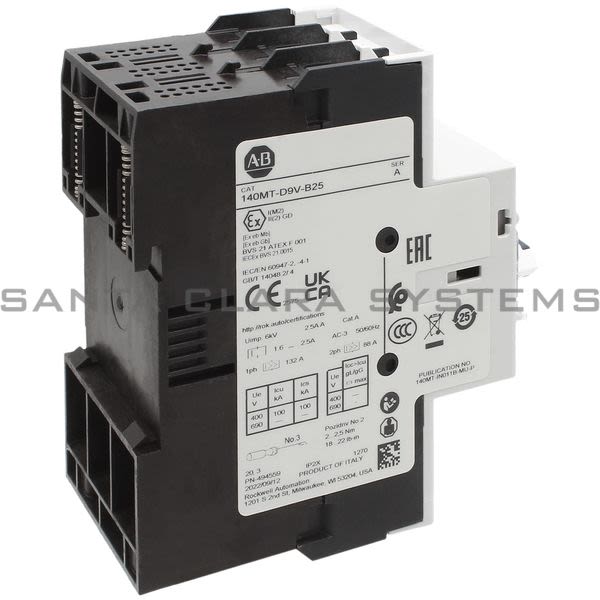 Allen Bradley 140MT-D9V-B25 Motor Protection Circuit Breaker Product Image