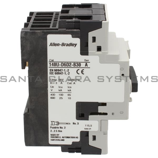 Allen Bradley 140U-D6D2-B30 Circuit Breaker Product Image