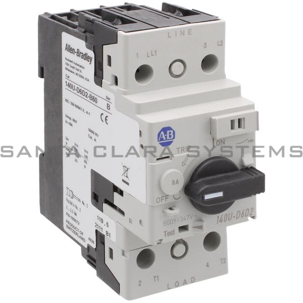 Allen Bradley 140U-D6D2-B80 Circuit Breaker Product Image