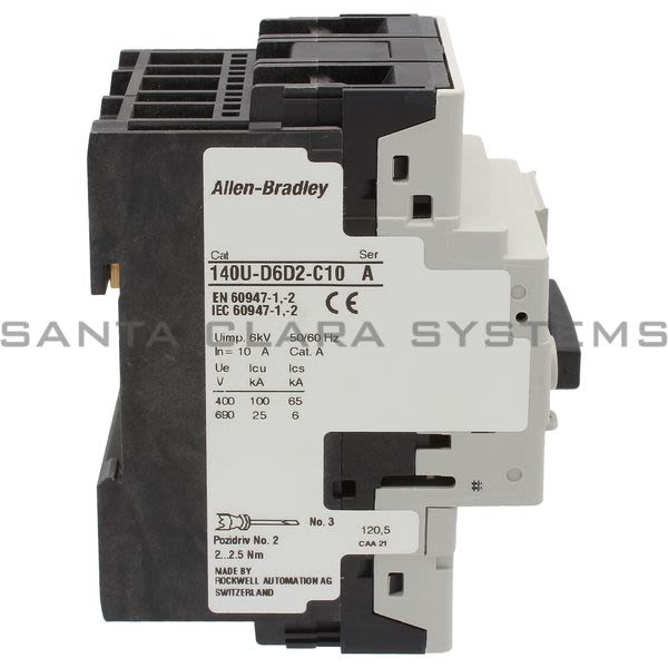 Allen Bradley 140U-D6D2-C10 Circuit Breaker Product Image