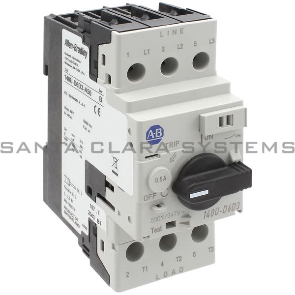 Allen Bradley 140U-D6D3-A50 Circuit Breaker Product Image