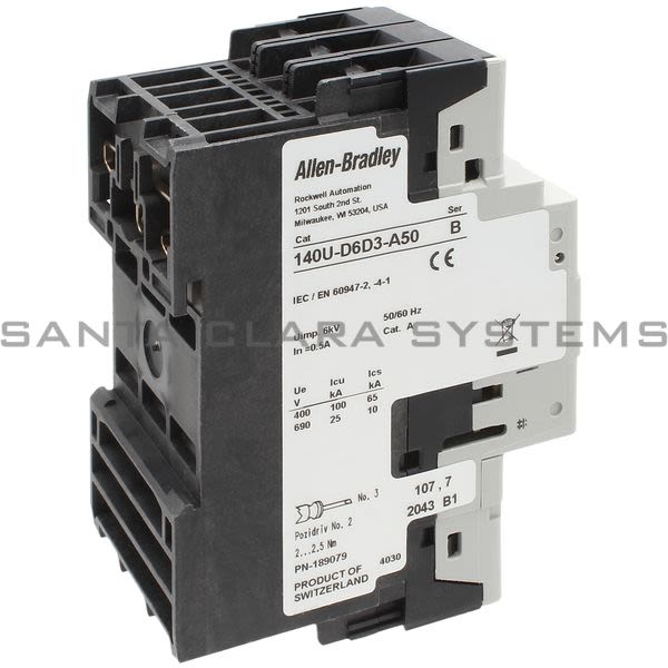 Allen Bradley 140U-D6D3-A50 Circuit Breaker Product Image