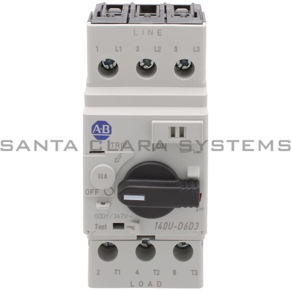 Allen Bradley 140U-D6D3-C10 Current Limiting Circuit Breaker Product Image