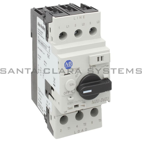 Allen Bradley 140U-D6D3-C12 Circuit Breaker Product Image
