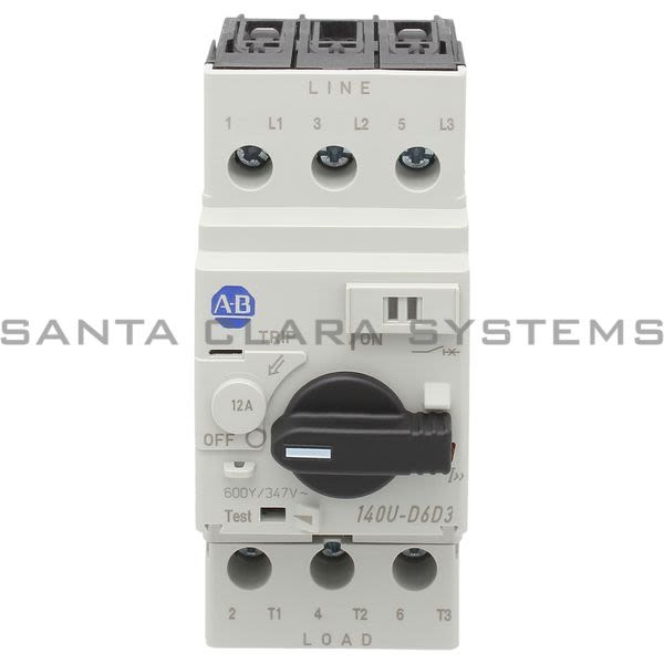 Allen Bradley 140U-D6D3-C12 Circuit Breaker Product Image