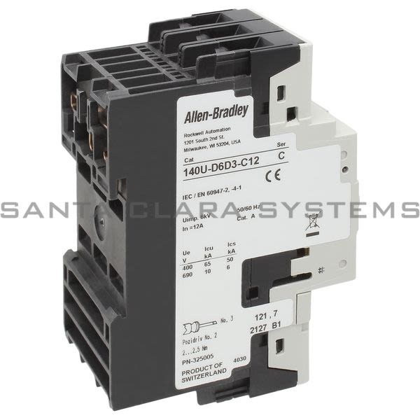 Allen Bradley 140U-D6D3-C12 Circuit Breaker Product Image