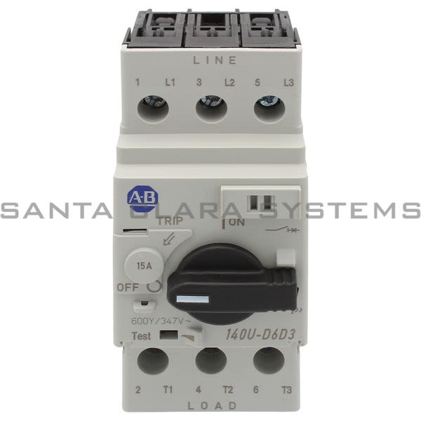 Allen Bradley 140U-D6D3-C15 Circuit Breaker Product Image
