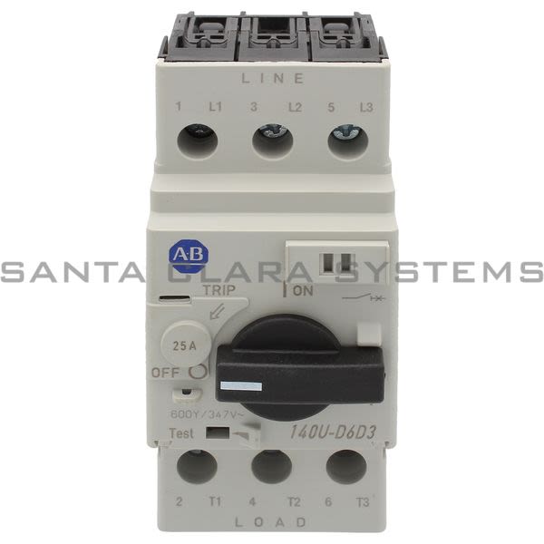 Allen Bradley 140U-D6D3-C25 Circuit Breaker Product Image