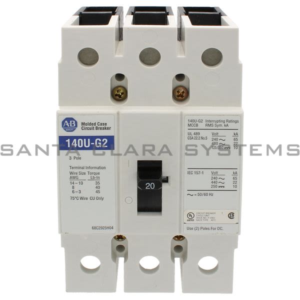 Allen Bradley 140U-G2C3-C20 Circuit Breaker Product Image