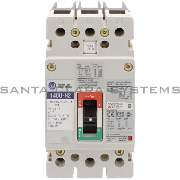 Allen Bradley 140U-H2C3-C15 Circuit Breaker Product Image