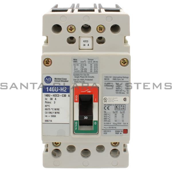 Allen Bradley 140U-H2C3-C30 Circuit Breaker Product Image