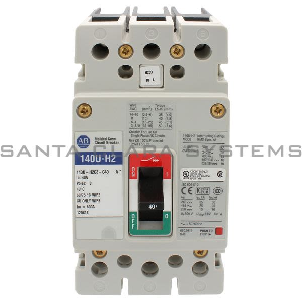 Allen Bradley 140U-H2C3-C40 Circuit Breaker Product Image