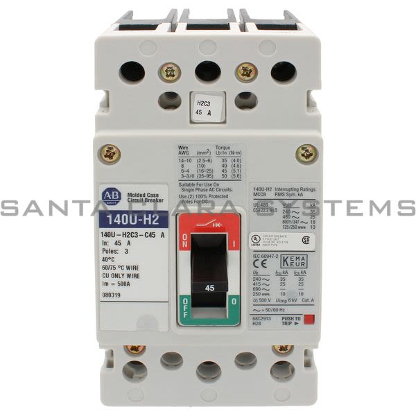 Allen Bradley 140U-H2C3-C45 Circuit Breaker Product Image