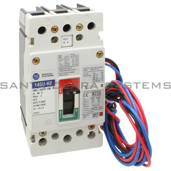 Allen Bradley 140U-H2C3-C60-A Molded Case Circuit Breaker Product Image