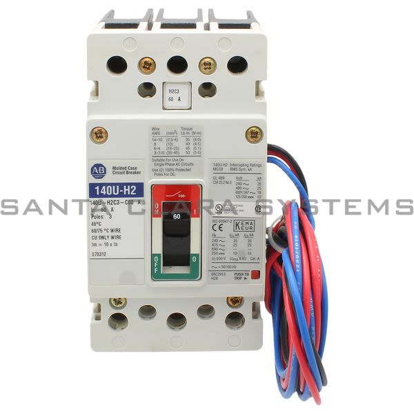 Allen Bradley 140U-H2C3-C60-A Molded Case Circuit Breaker Product Image