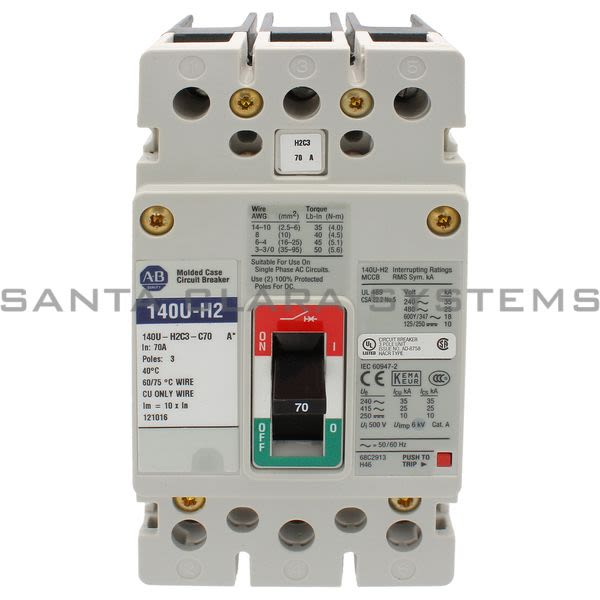 Allen Bradley 140U-H2C3-C70 Circuit Breaker Product Image